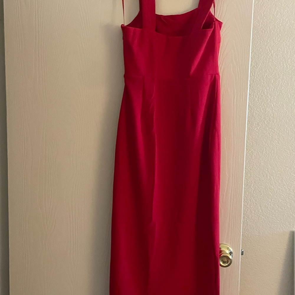 Petal & Pup Red Sleeveless Sheath Dress Square Neck